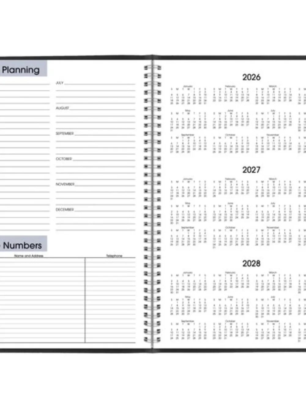 At-A-Glance 2027 DayMinder Monthly Planner Black Large 8
